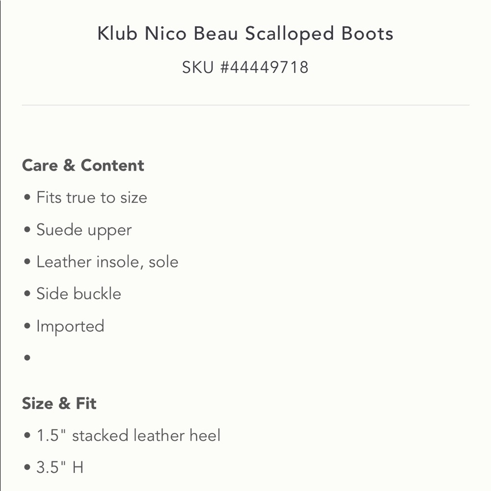 Anthropologie Klub Nico Beau Scalloped Booties - Picture 5 of 5